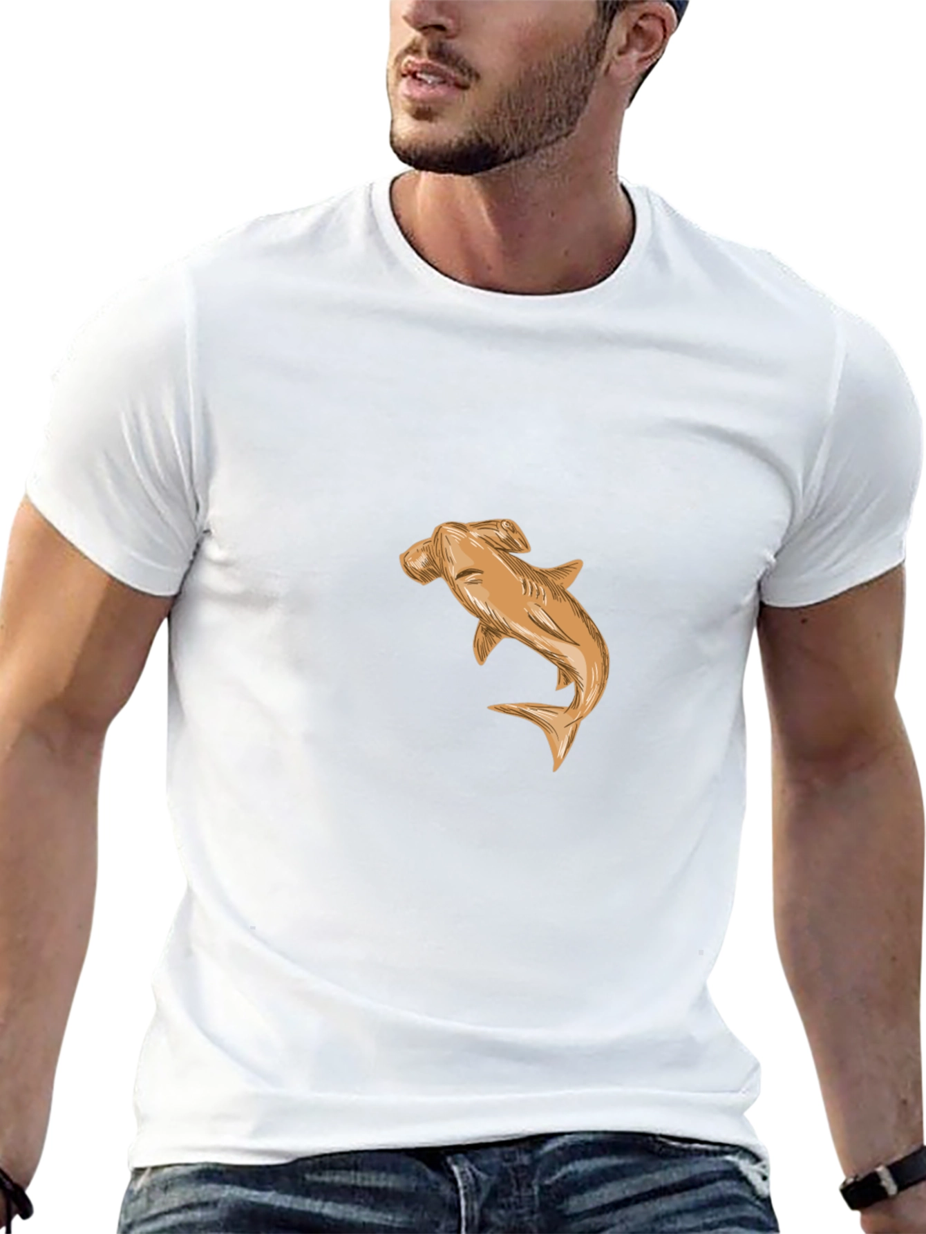 Hammerhead Shark Black T-Shirt - Unique Design