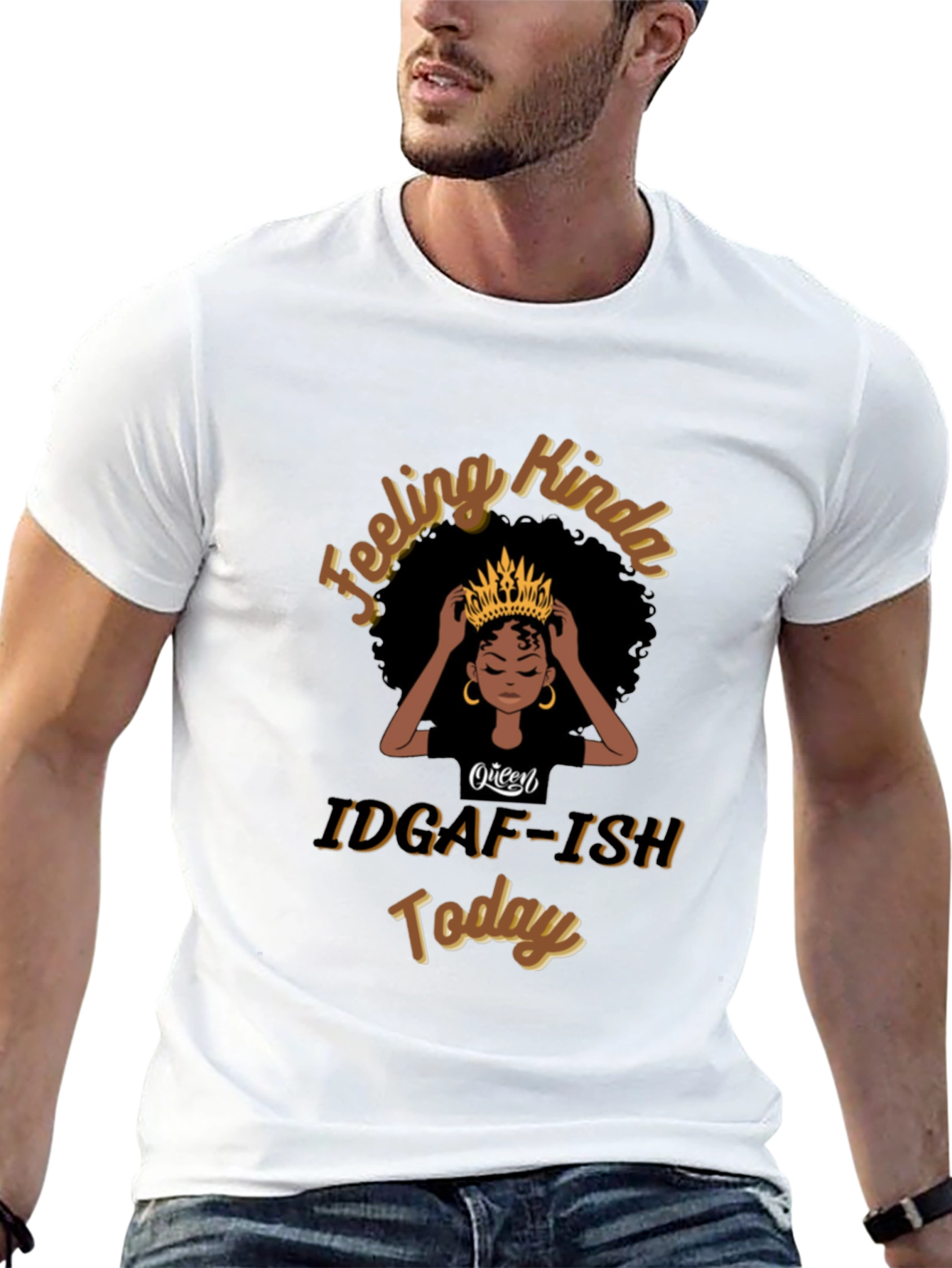 Queen IDGAF-ISH Today Black T-Shirt
