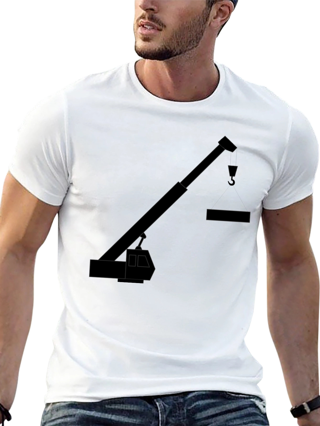 Crane Graphic Tee - Heavy Equipment Operator Shirt