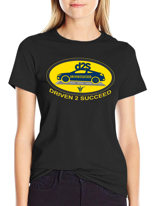 Driven 2 Succeed Black T-Shirt with Car Design