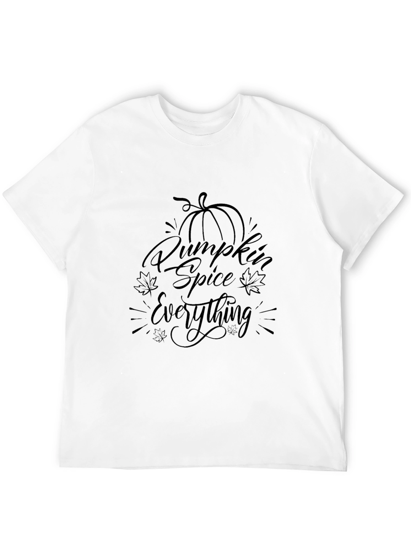 Pumpkin Spice Everything Black T-Shirt
