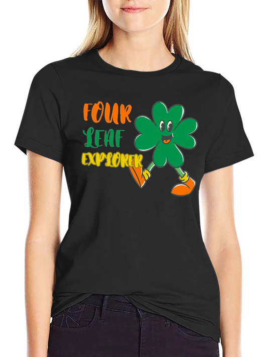 Four Leaf Explorer Graphic Tee - St. Patricks Day Apparel