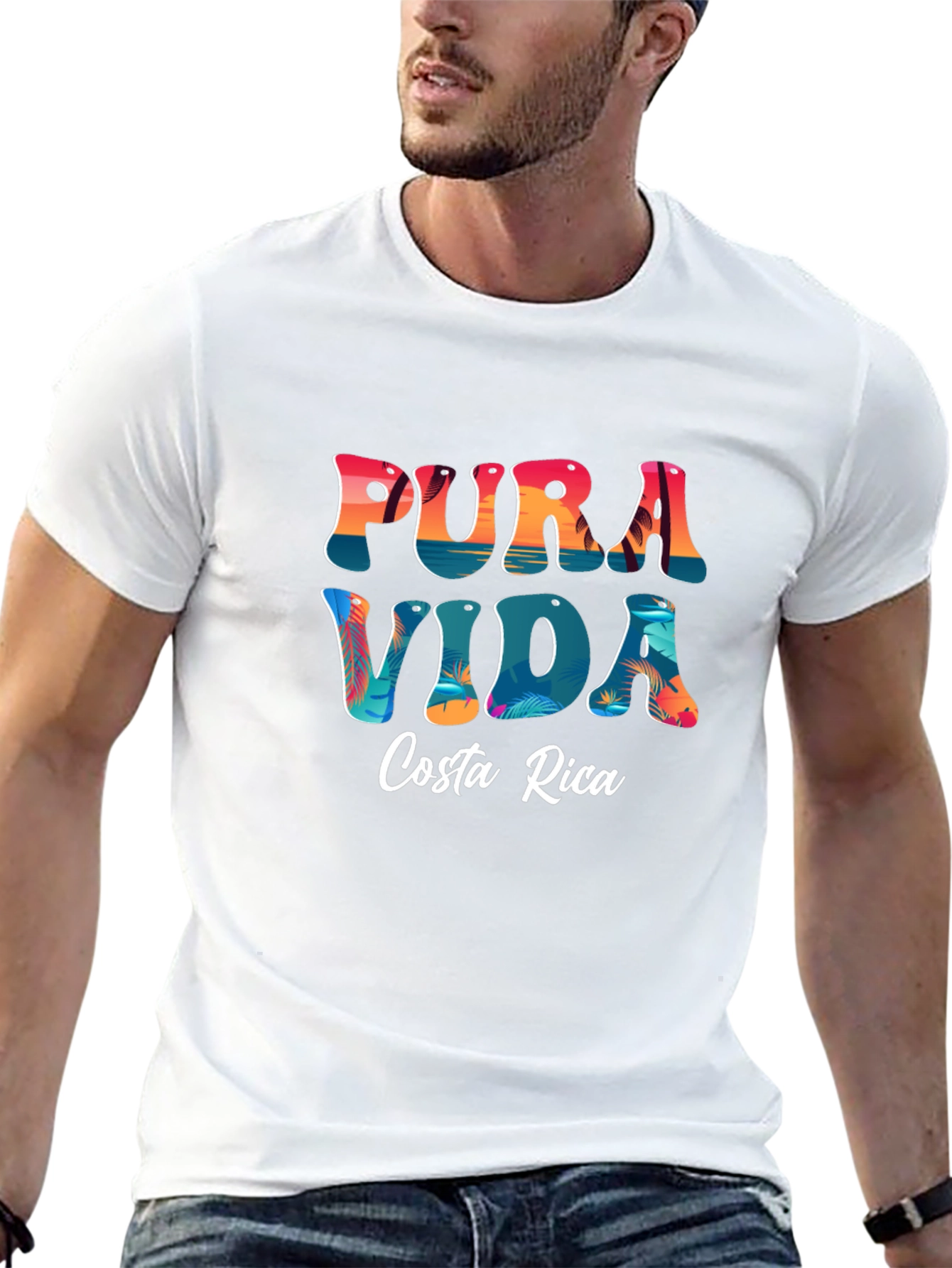 Pura Vida Costa Rica Graphic Tee