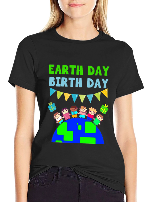 Earth Day Birthday Graphic T-Shirt