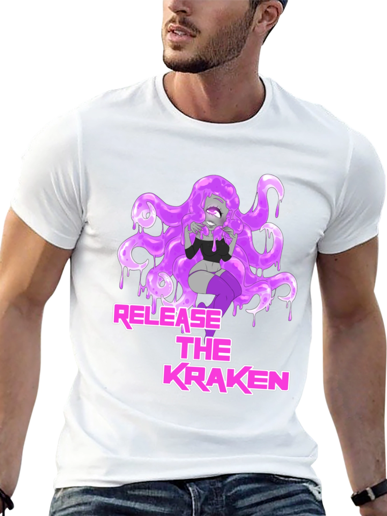 Release the Kraken Graphic Tee - Black