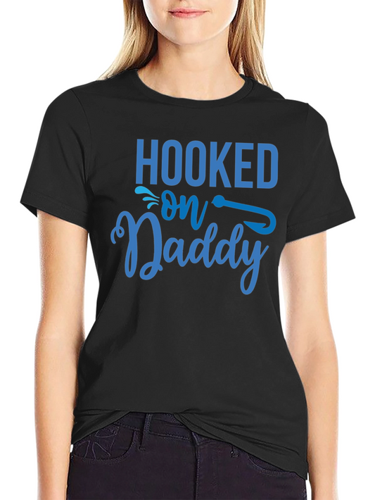 Hooked On Daddy Mens T-Shirt - Fishing Fathers Day Tee