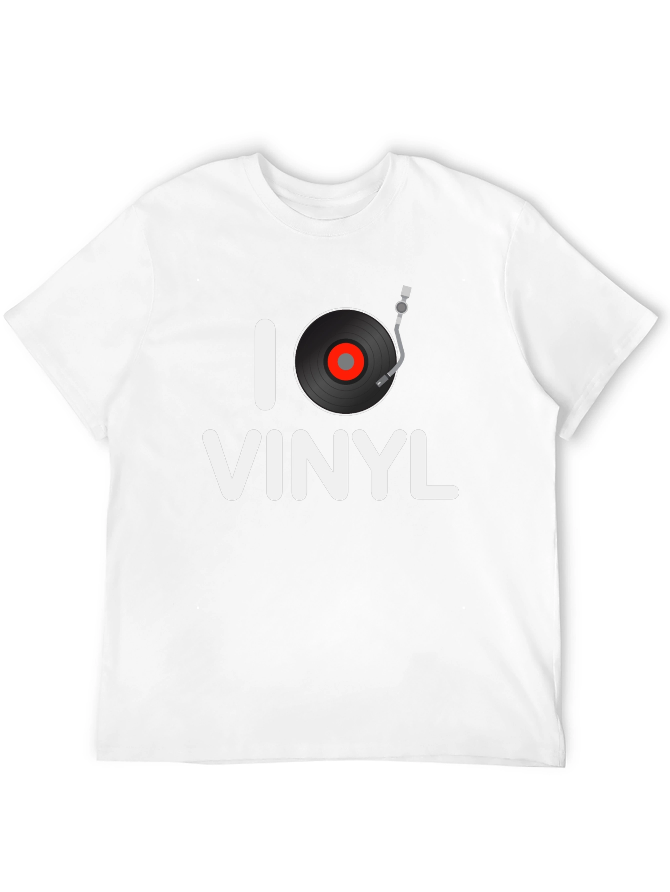 I Love Vinyl Graphic Tee - Music Lover Shirt