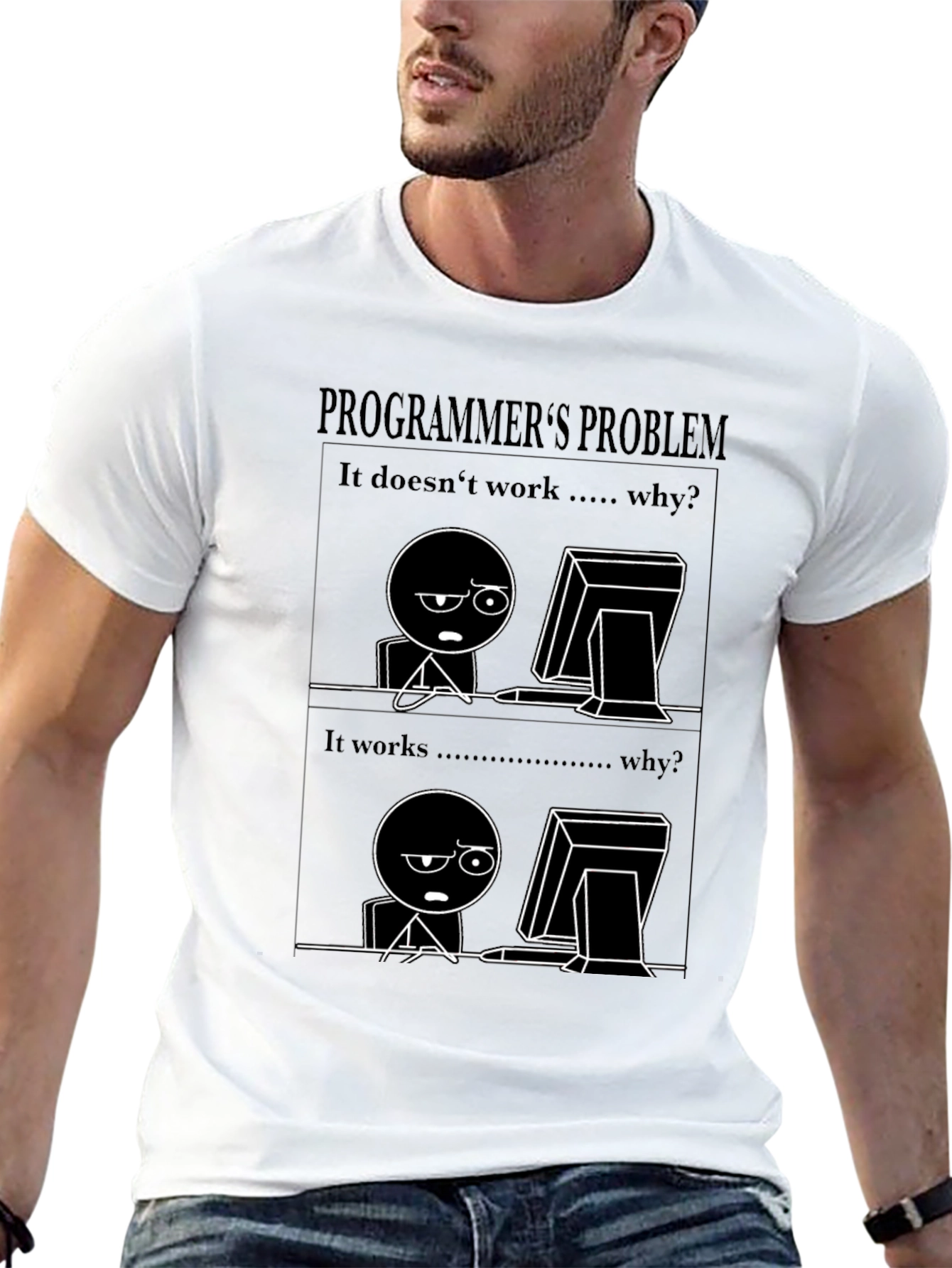 Programmers Problem Black T-Shirt