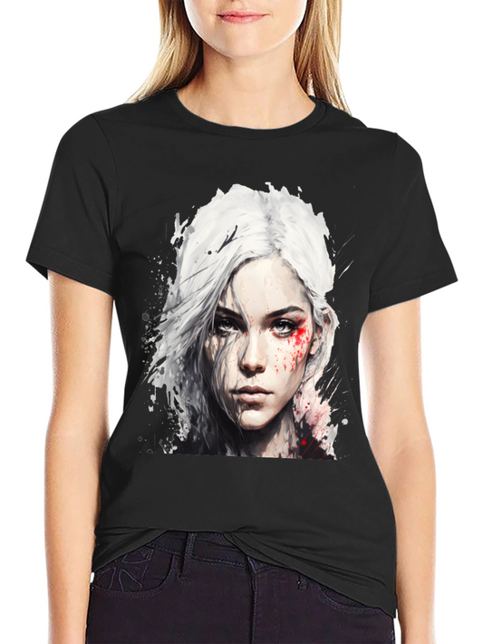 Witcher Ciri Graphic Tee - Mens Black T-Shirt