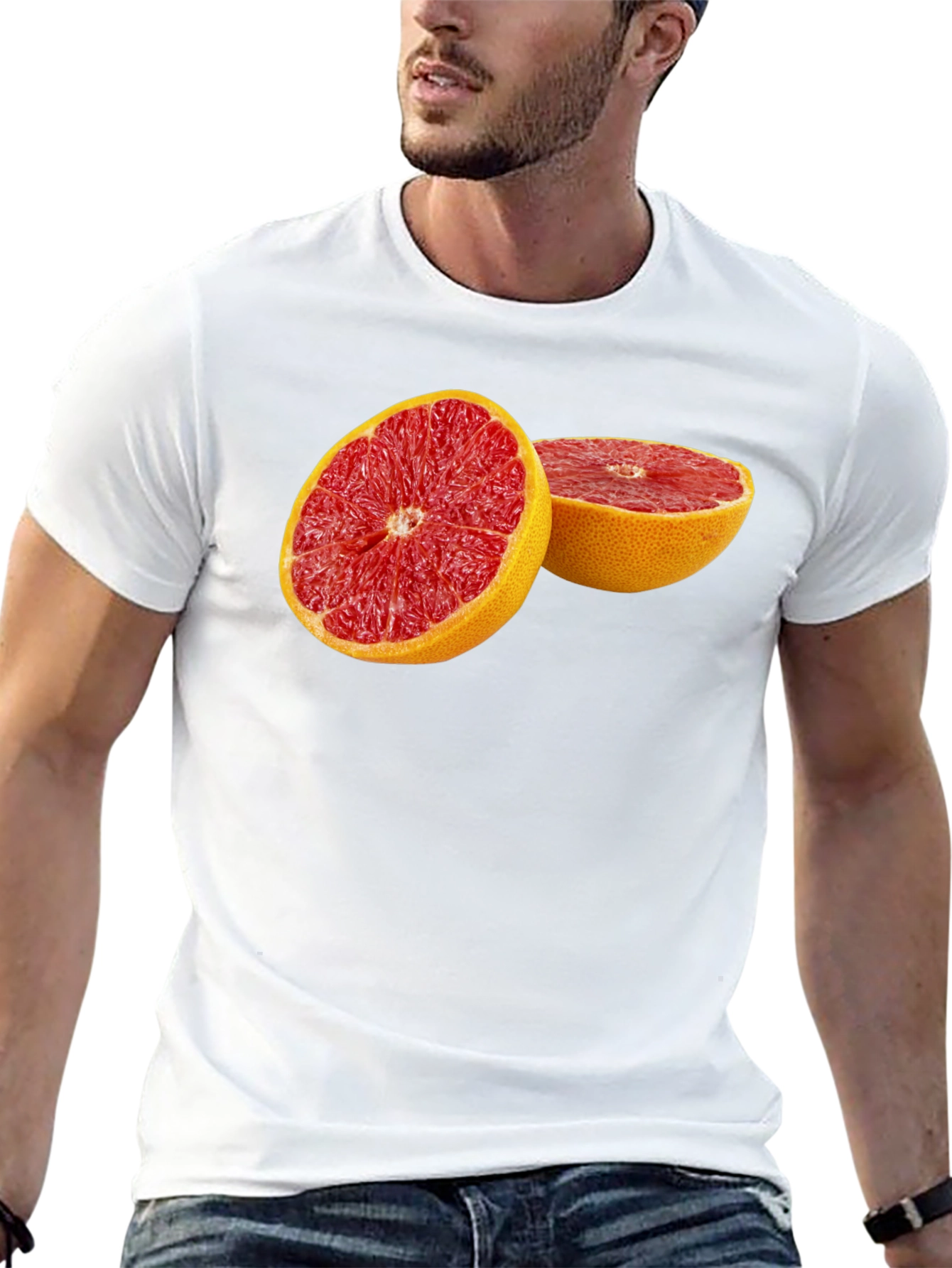 Grapefruit Graphic Tee - Bold Fruit Design