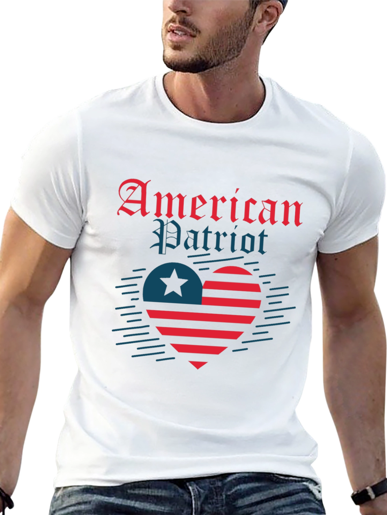 American Patriot Heart T-Shirt