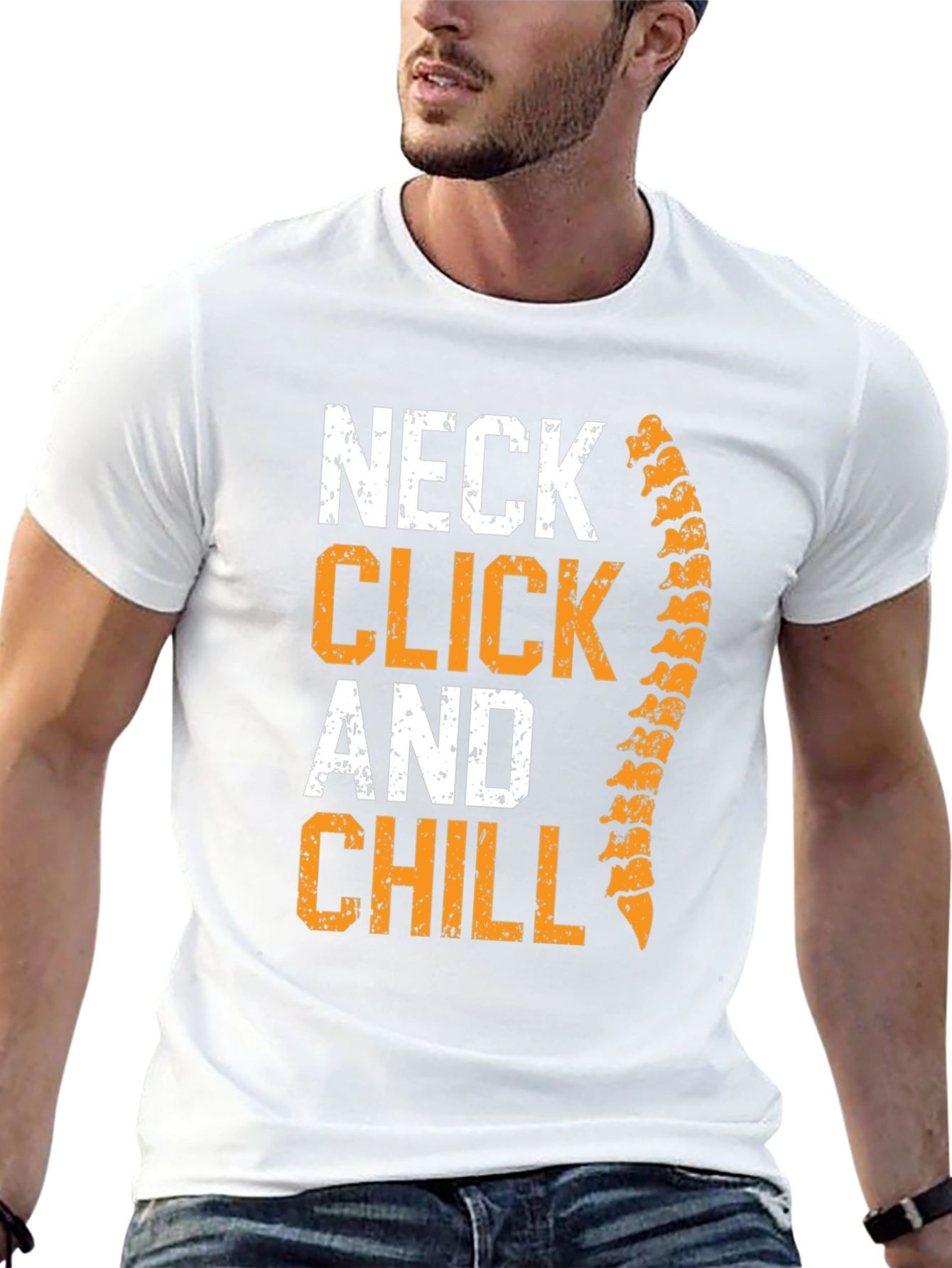 Chiropractor Neck Click & Chill Graphic T-Shirt