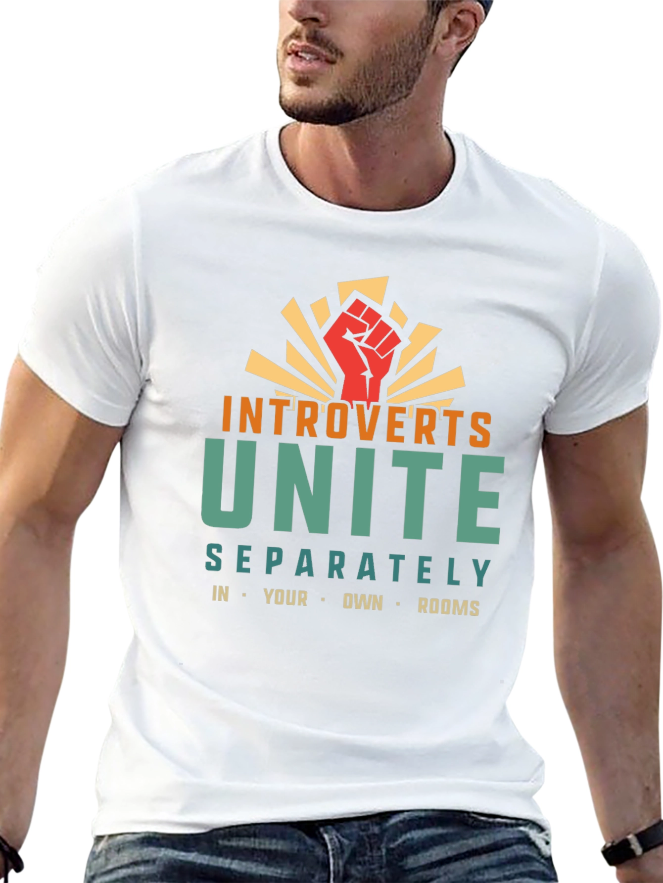 Introverts Unite T-Shirt - Separately in Your Own Rooms