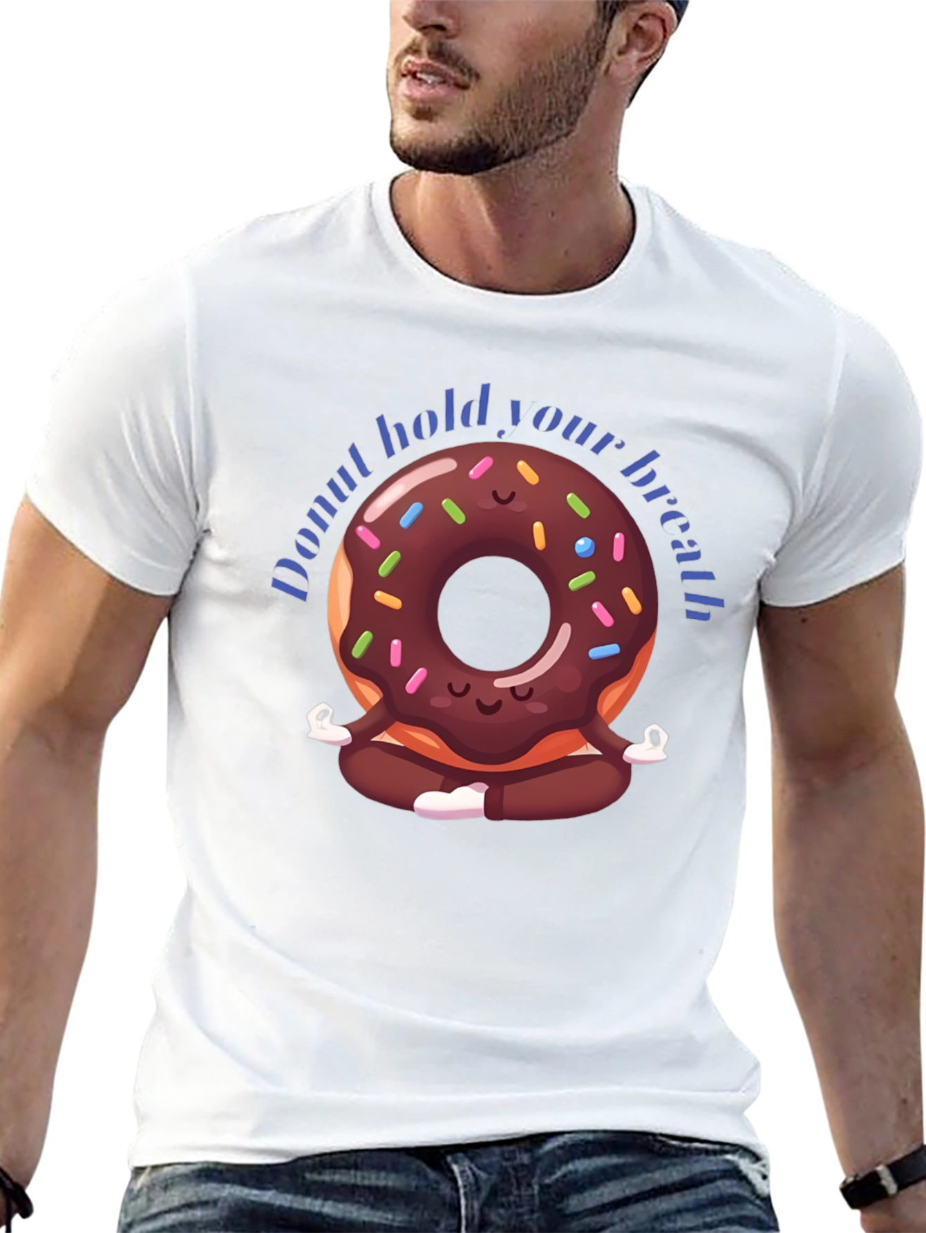 Donut Hold Your Breath Yoga T-Shirt