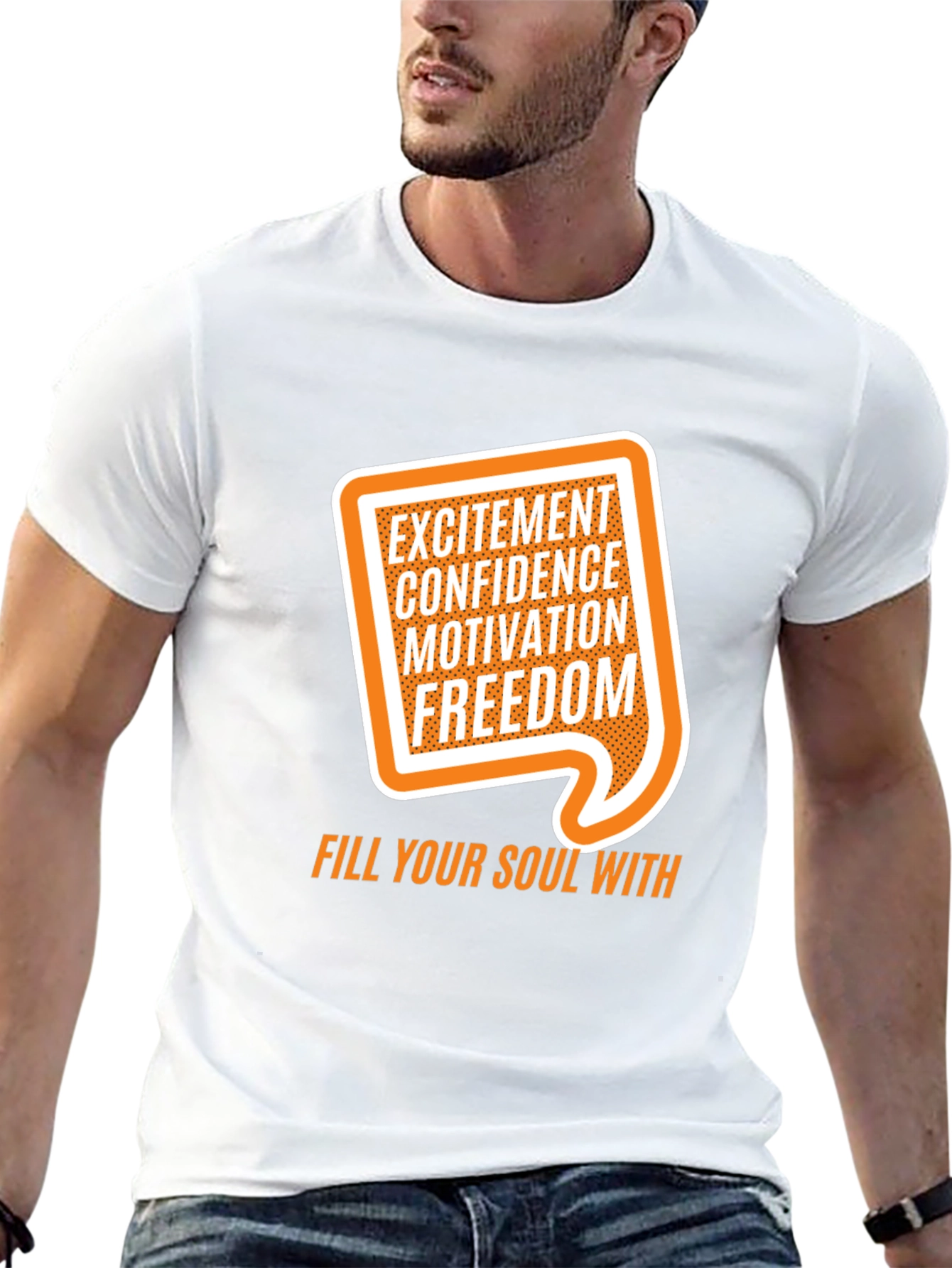 Motivational Graphic Tee - Excitement Confidence Freedom!