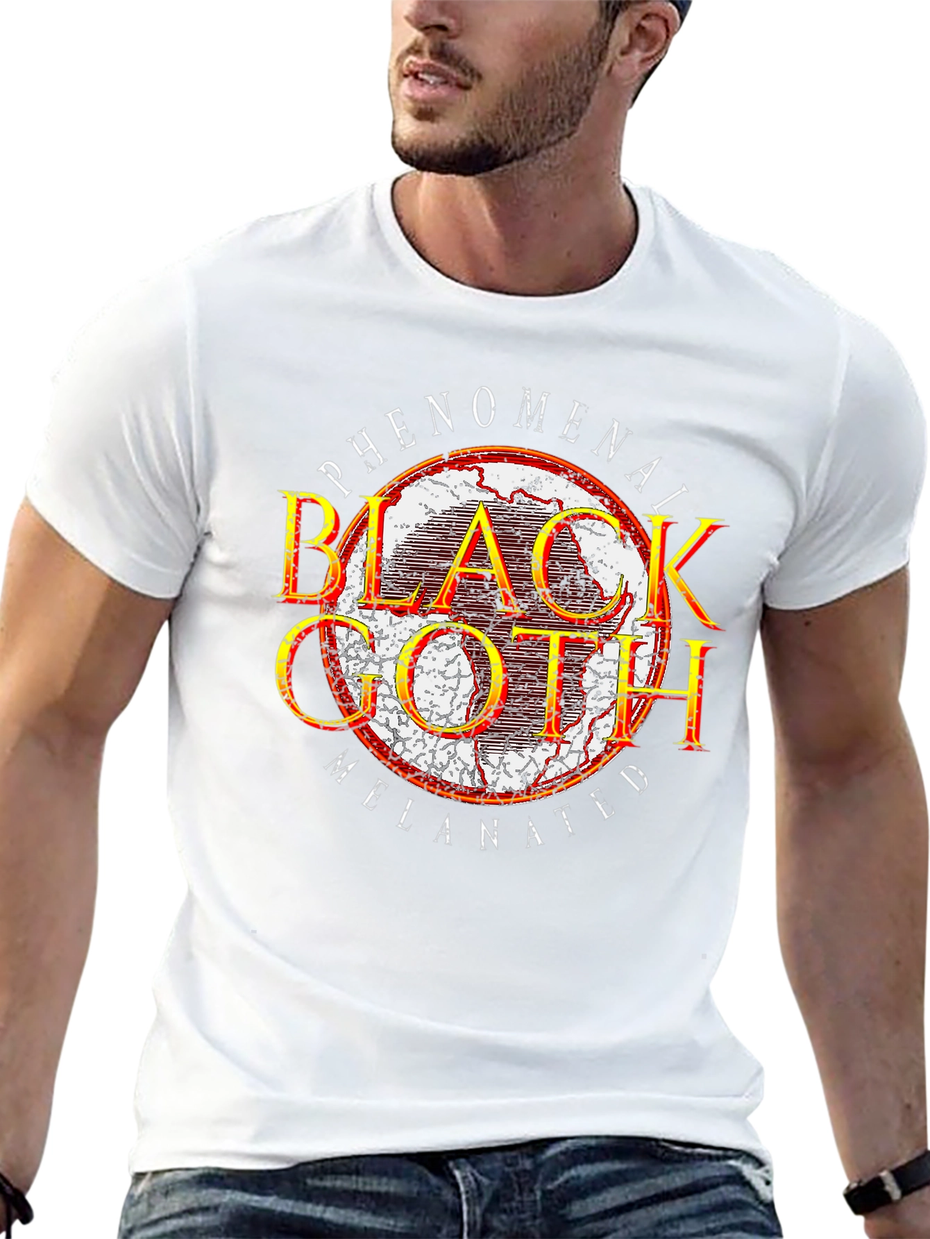 Phenomenal Black Goth Melanated Graphic T-Shirt