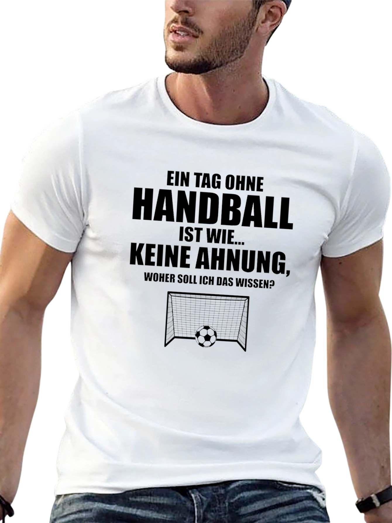 Handball T-Shirt: Funny German Slogan Tee