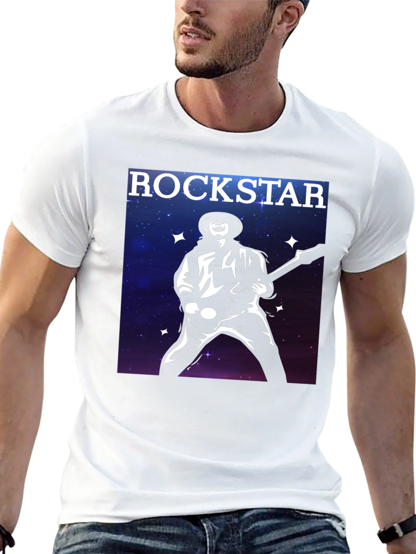 Rockstar Guitarist Black T-Shirt