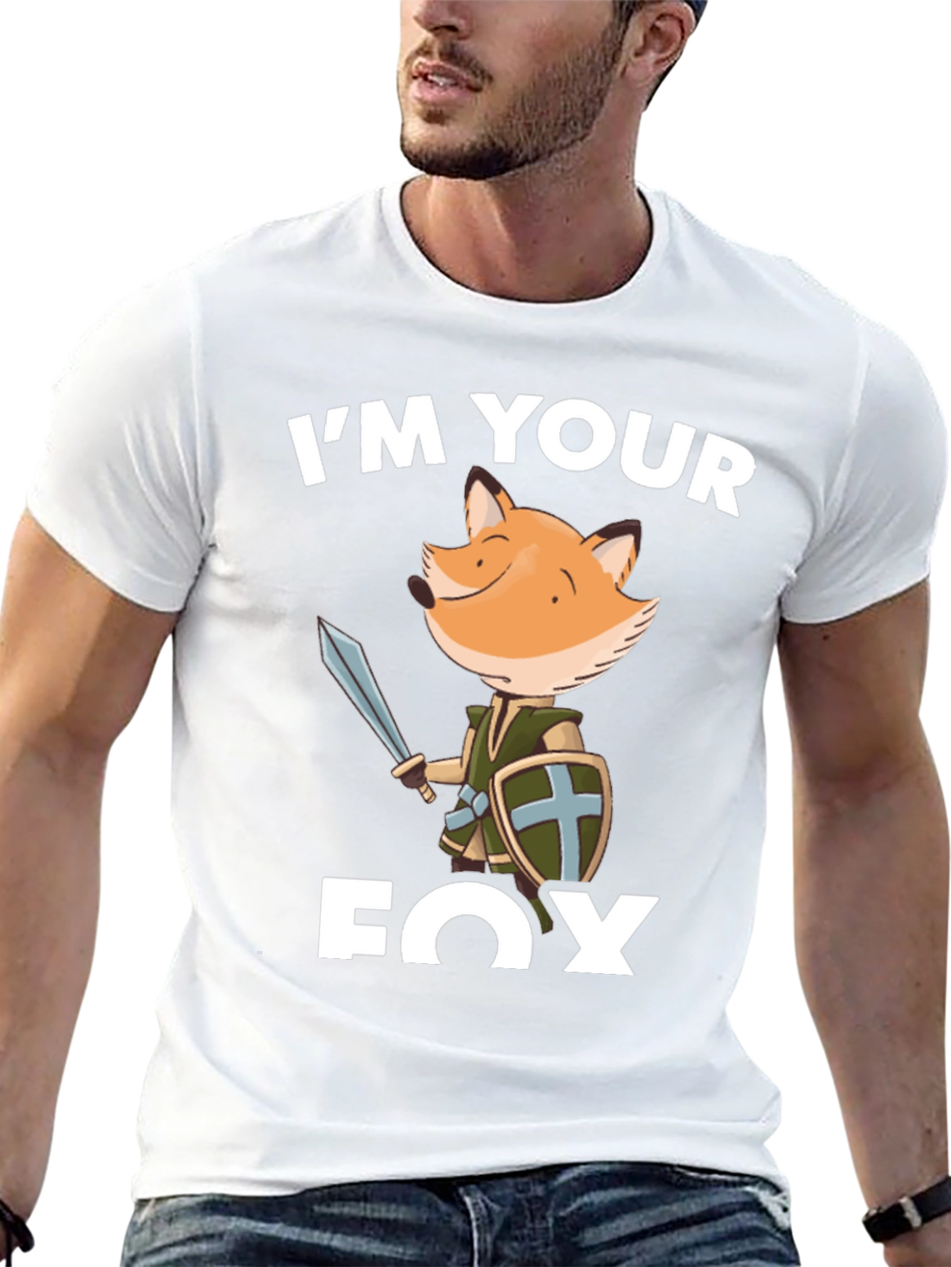 Im Your Fox T-Shirt - Black Cotton Tee