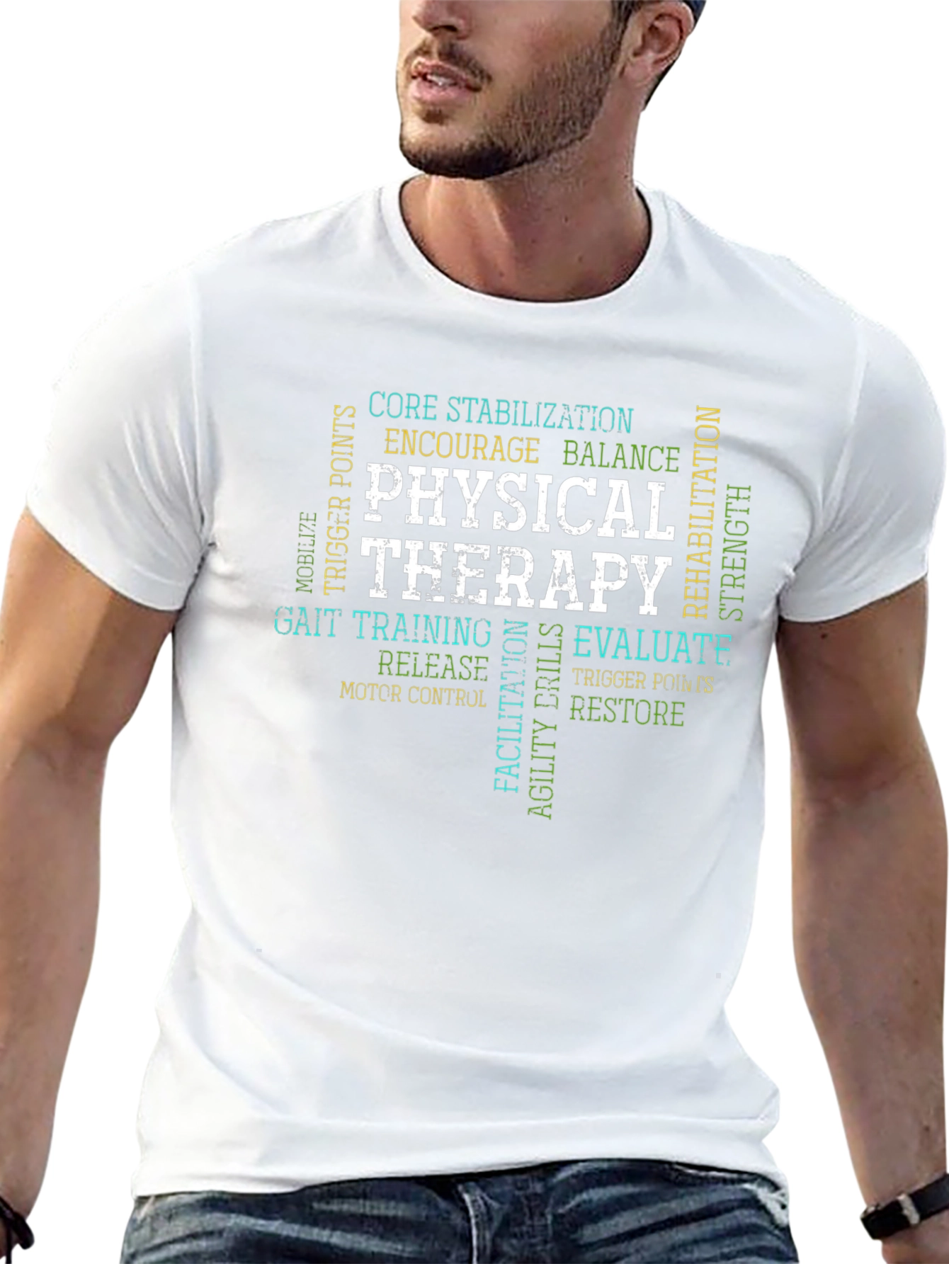 Physical Therapy Word Art T-Shirt