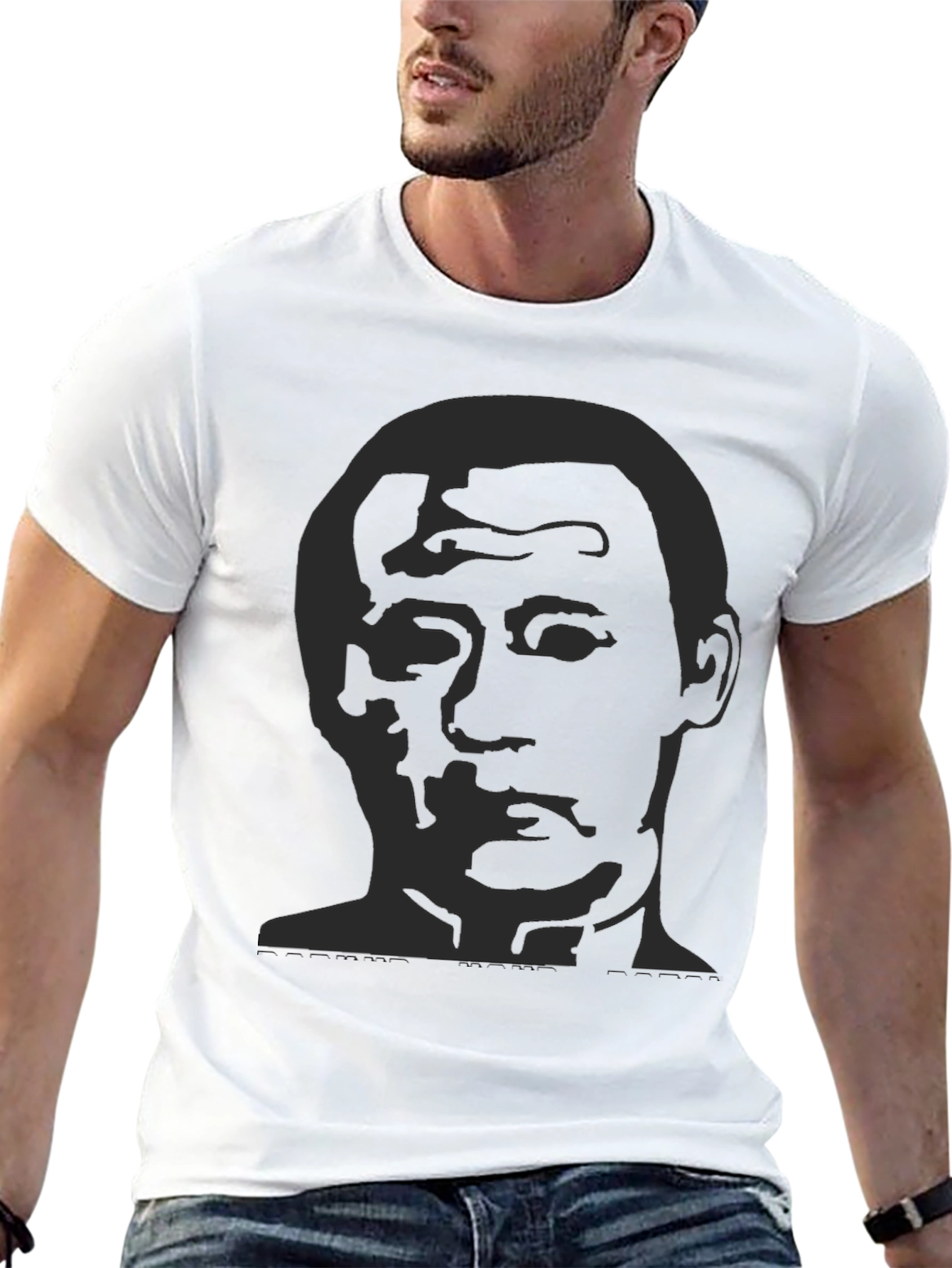 Mens Graphic Print T-Shirt - Black