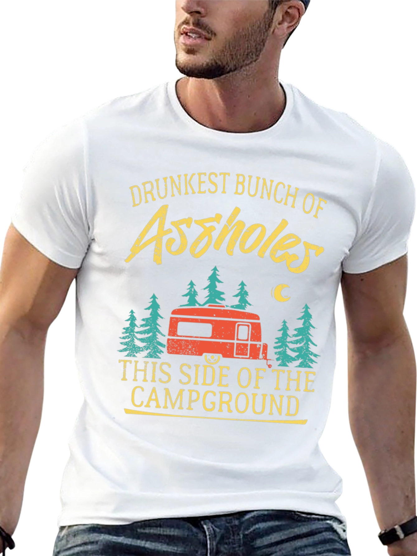 Drunkest Bunch Camping T-Shirt