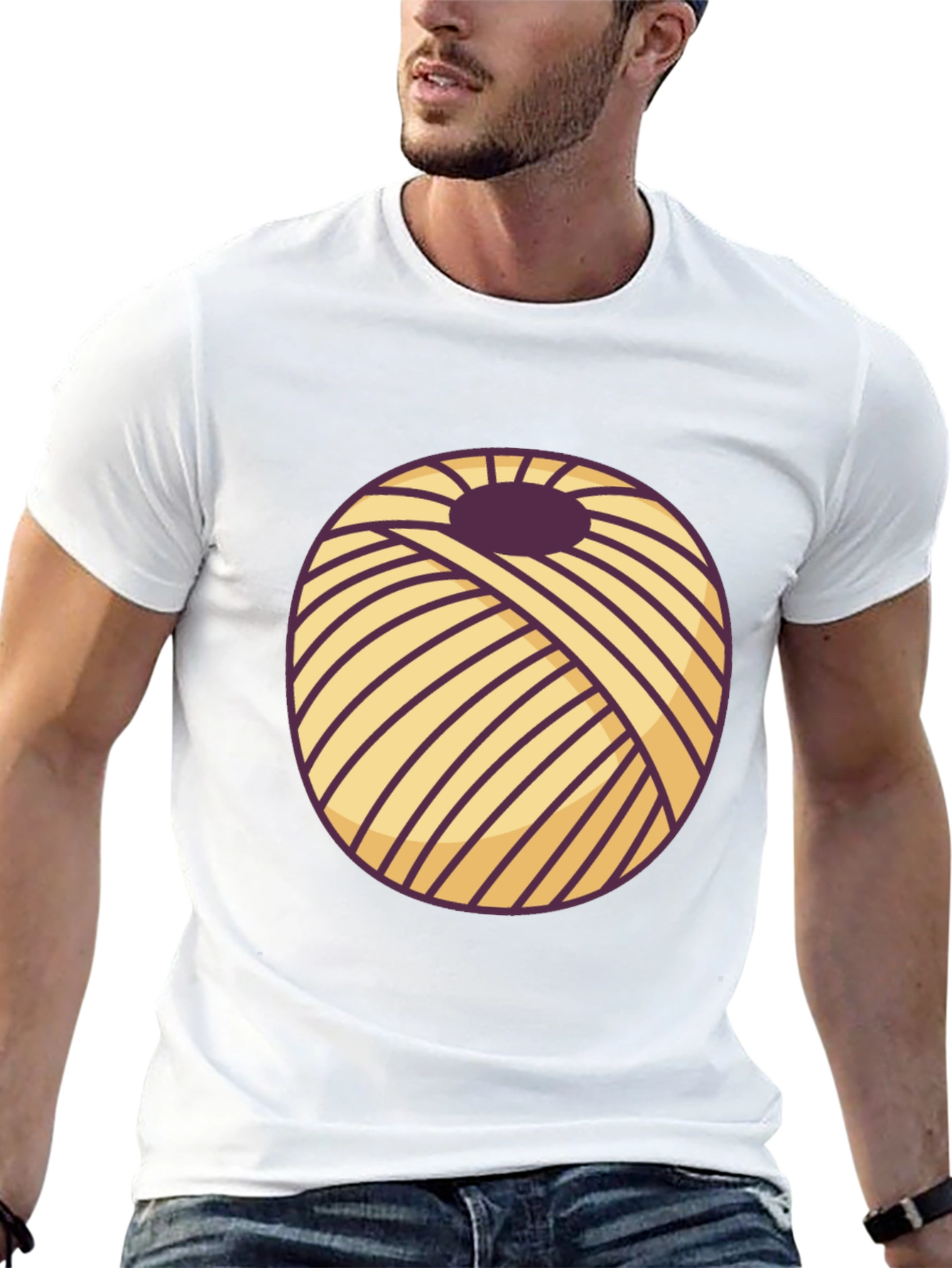 Yarn Ball Graphic T-Shirt - Knitters Delight