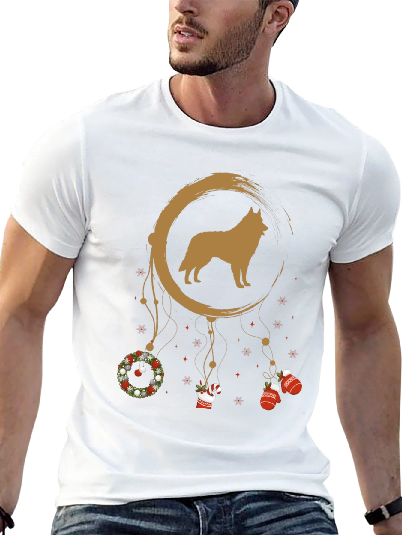 Dog Dreamcatcher Christmas T-Shirt