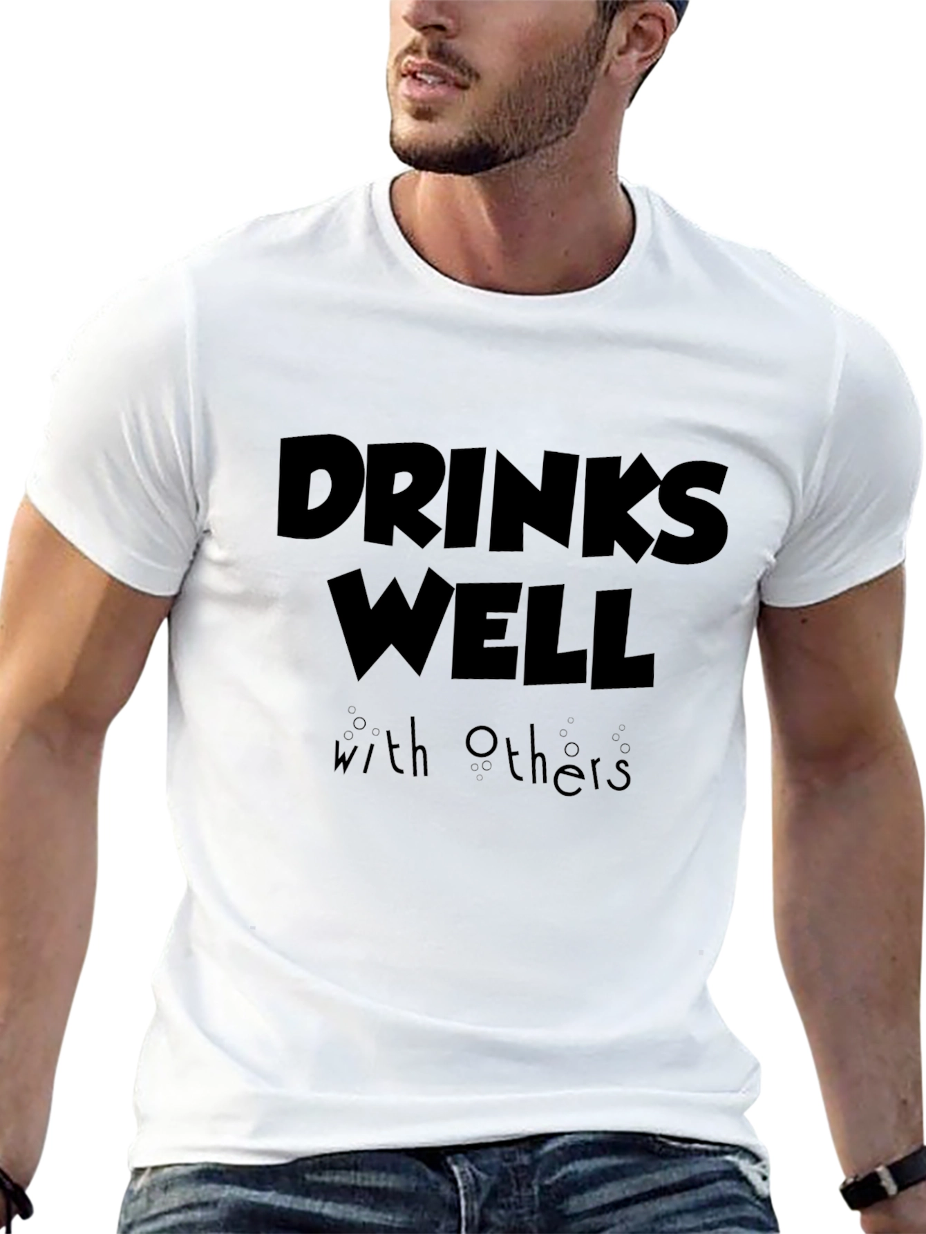 Drinks Well With Others Black T-Shirt
