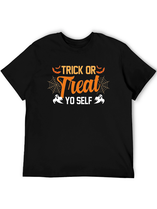 Trick Or Treat Yo Self Halloween Graphic Tee