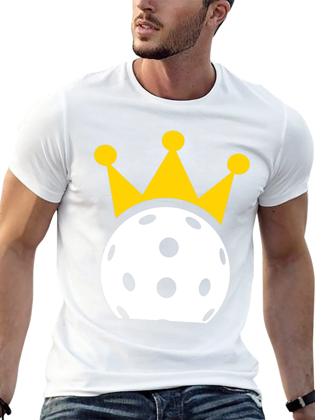 Pickleball King T-Shirt - Black Cotton Tee