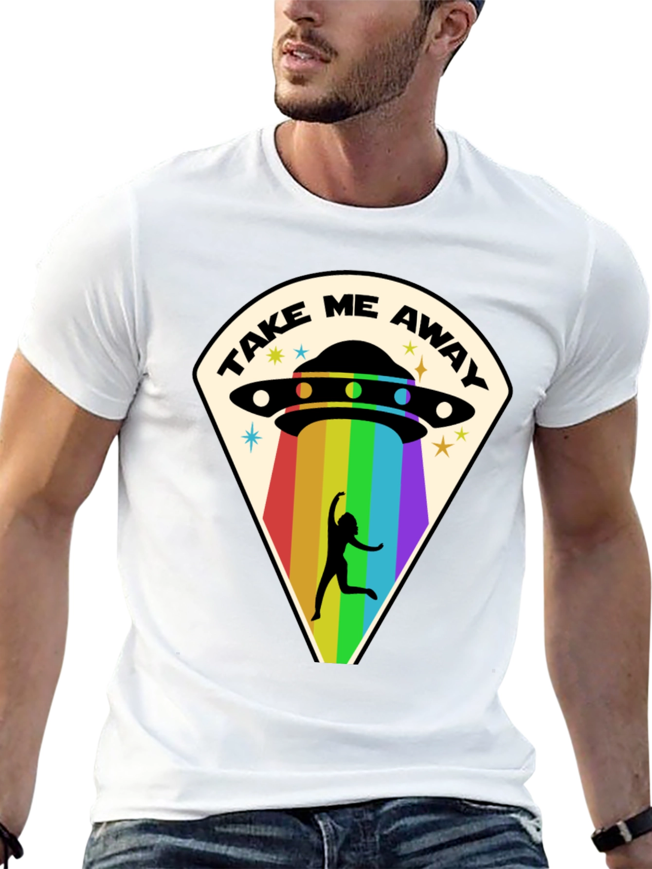 Take Me Away UFO T-Shirt - Alien Abduction Tee