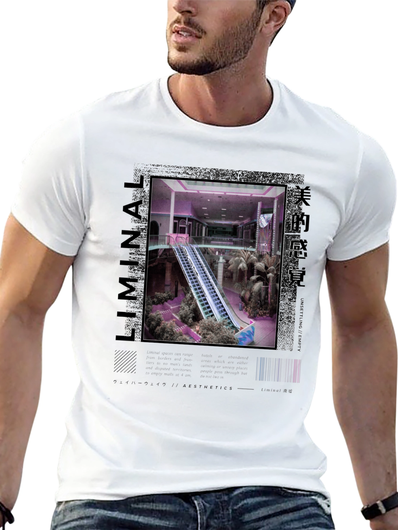Liminal Aesthetics T-Shirt - Vaporwave Style