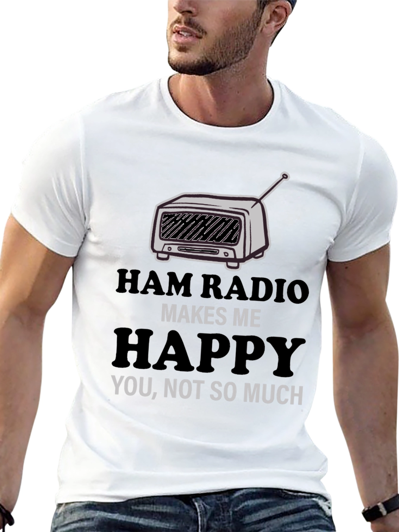 Ham Radio Makes Me Happy T-Shirt