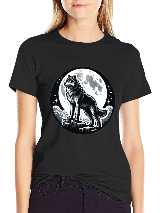 Wolf Moon Black T-Shirt