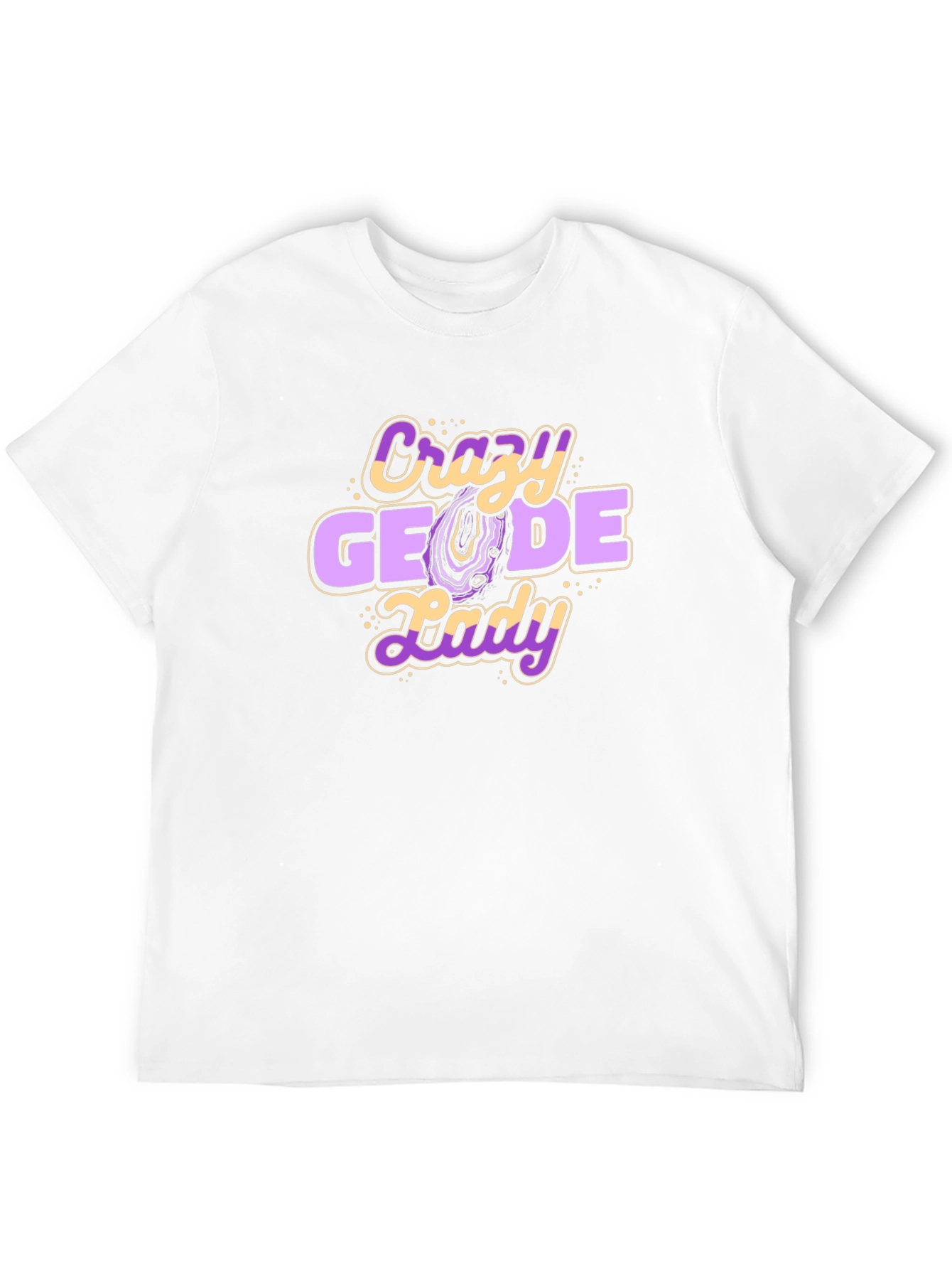 Crazy Geode Lady T-Shirt - Rockhound Tee