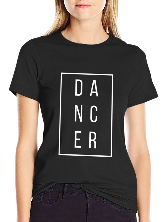 Dancer Graphic Tee - Black Cotton T-Shirt