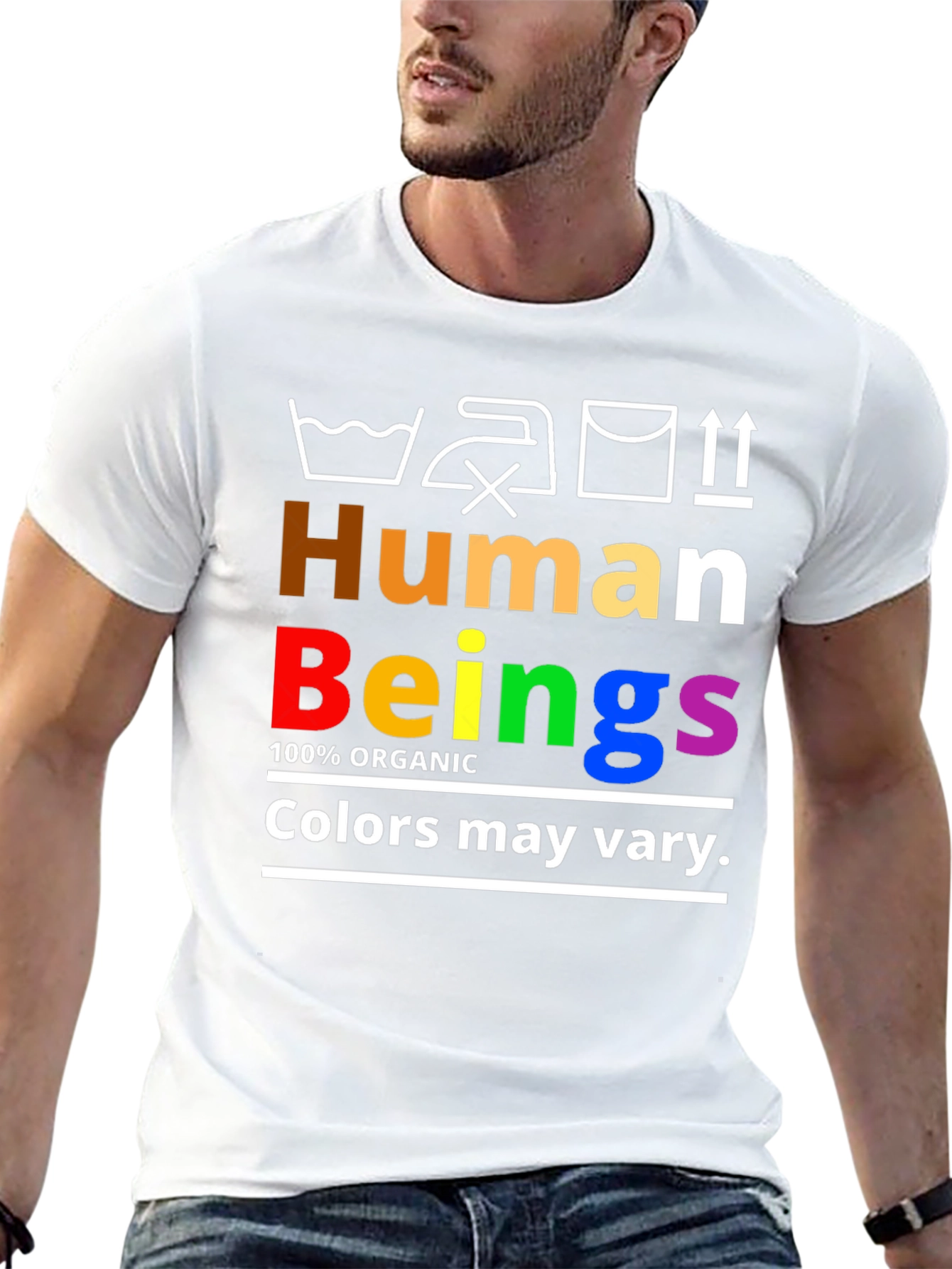 Human Beings Organic Rainbow Pride T-Shirt
