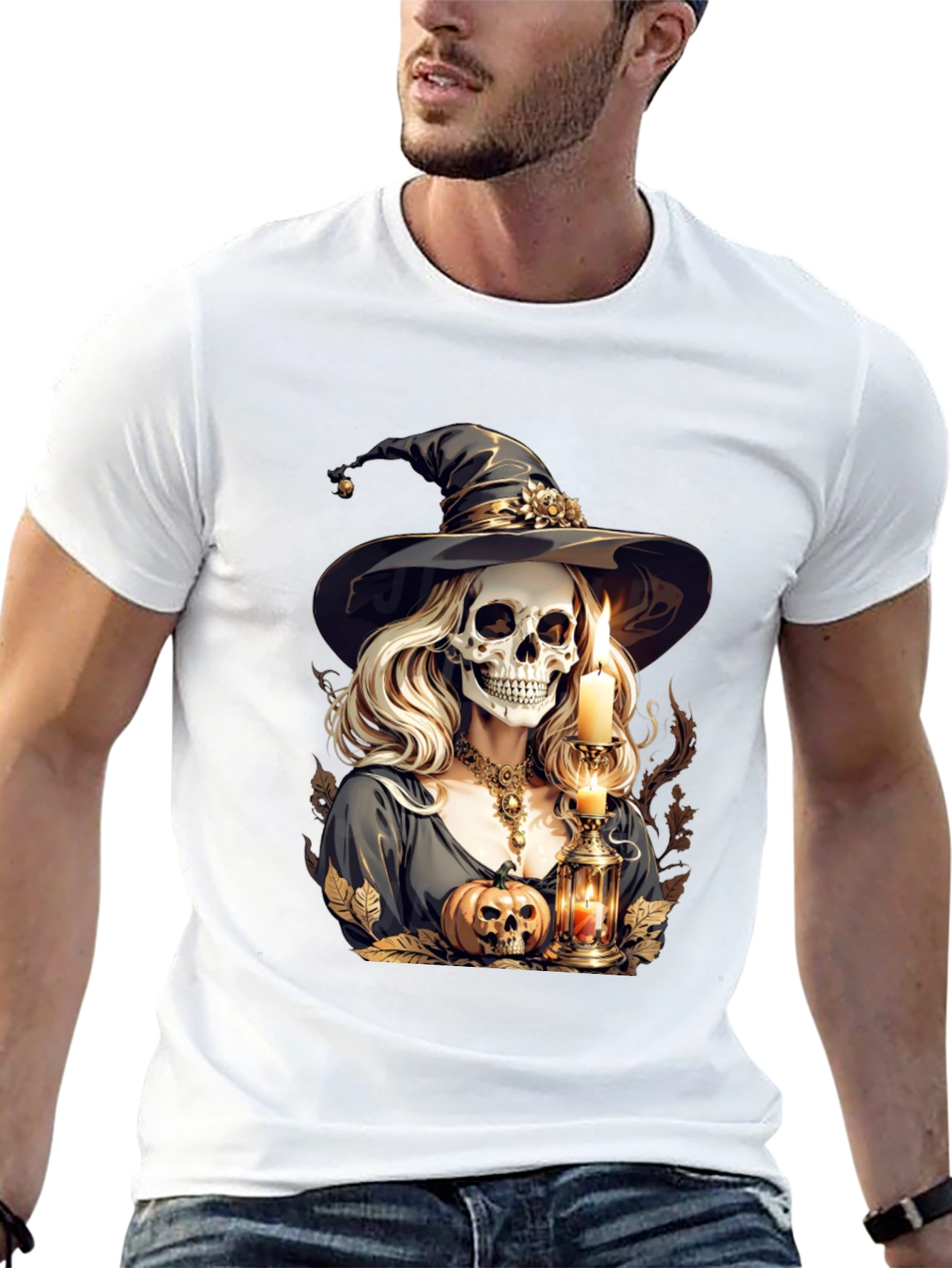 Witch Skeleton Graphic Tee
