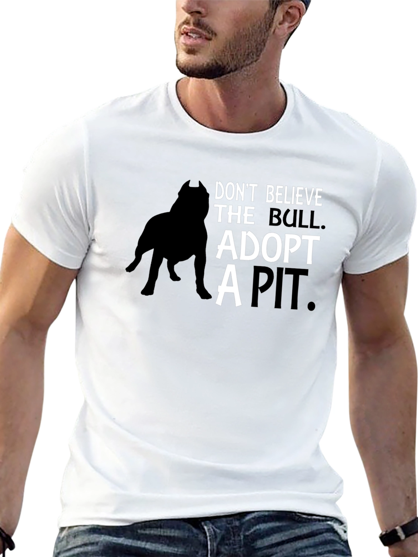 Adopt a Pit T-Shirt - Dog Rescue Tee