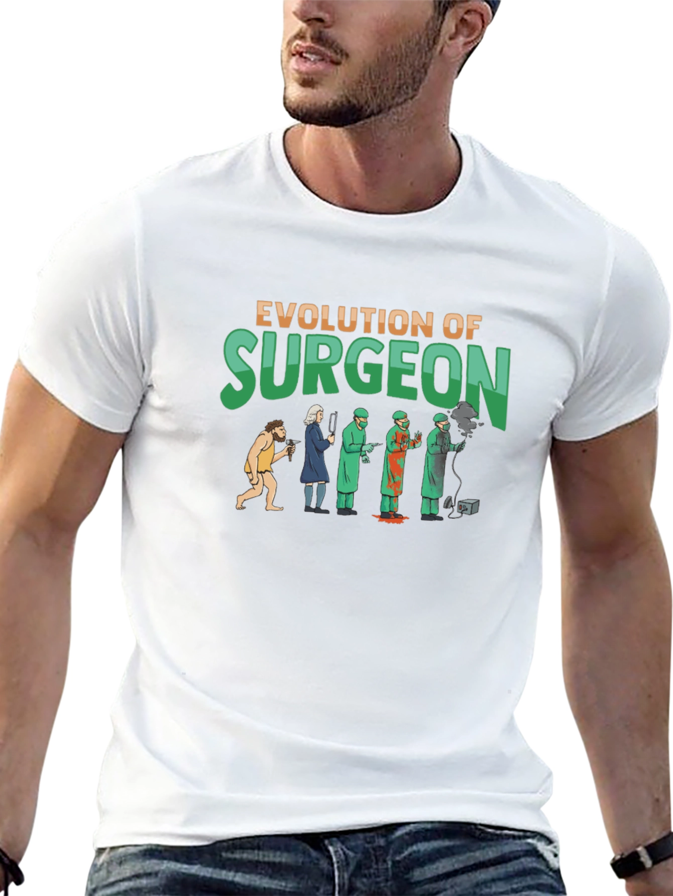 Evolution of Surgeon Graphic T-Shirt
