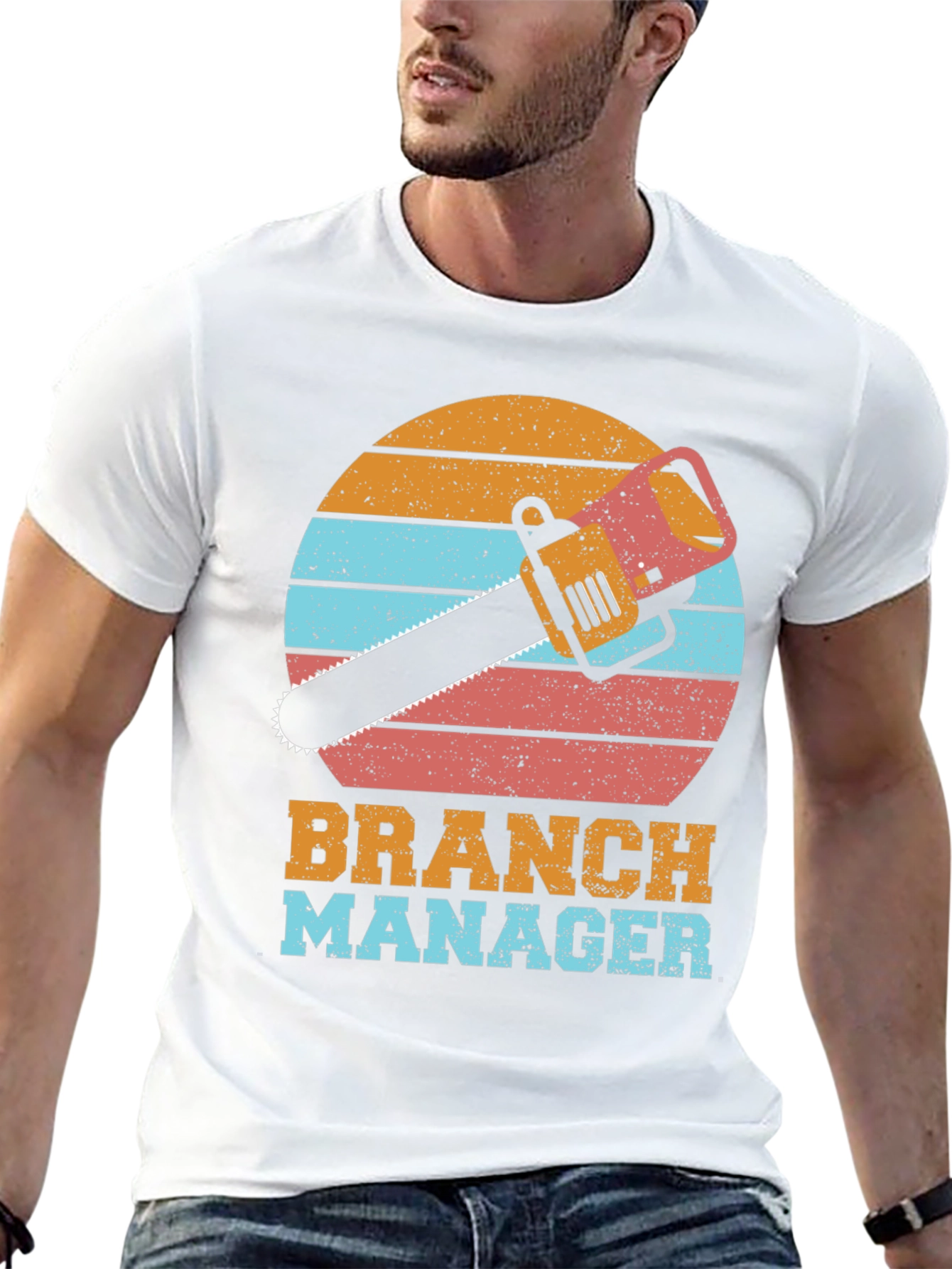 Branch Manager T-Shirt Funny Chainsaw Tee