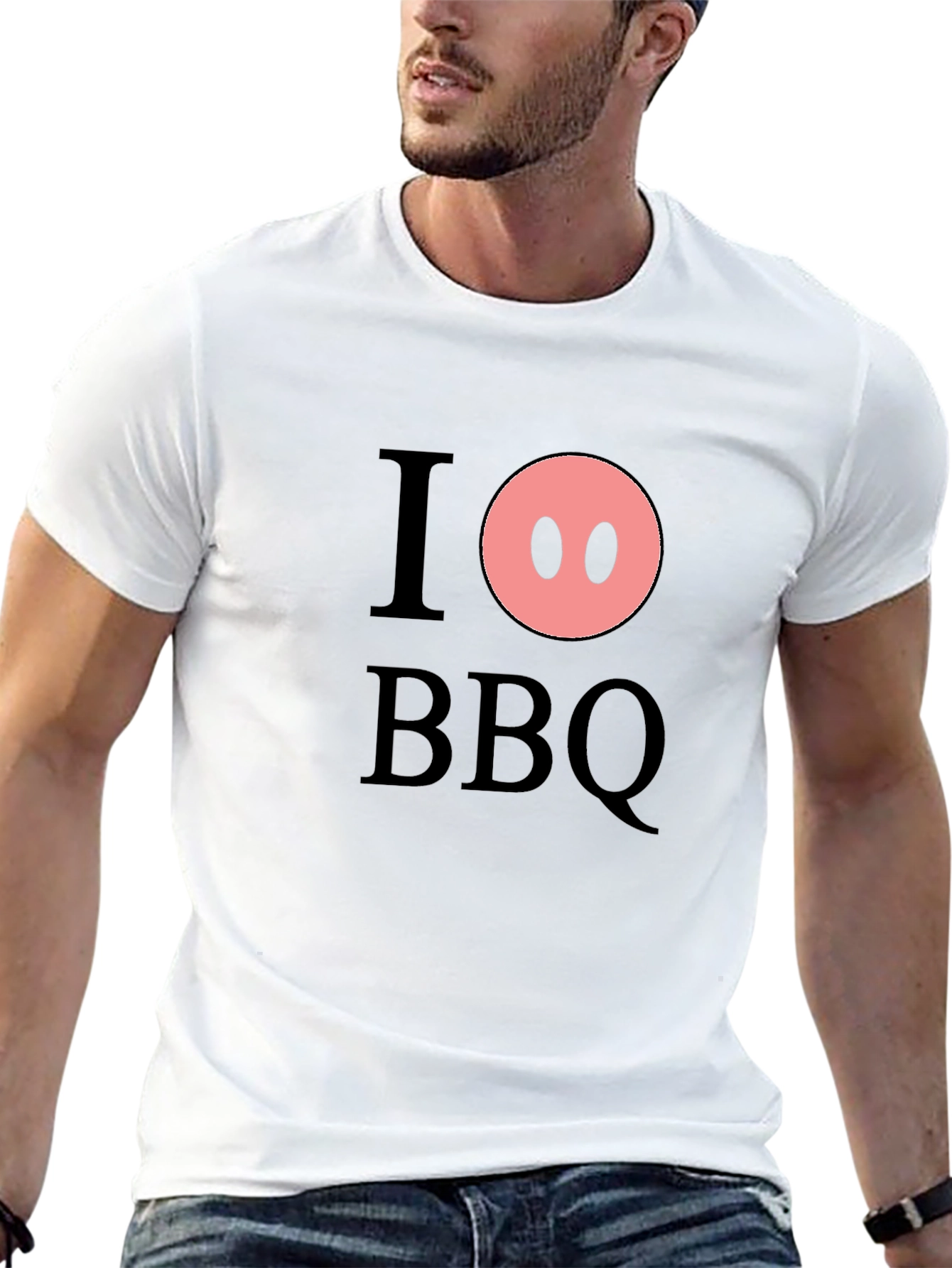 I Pig BBQ Black T-Shirt