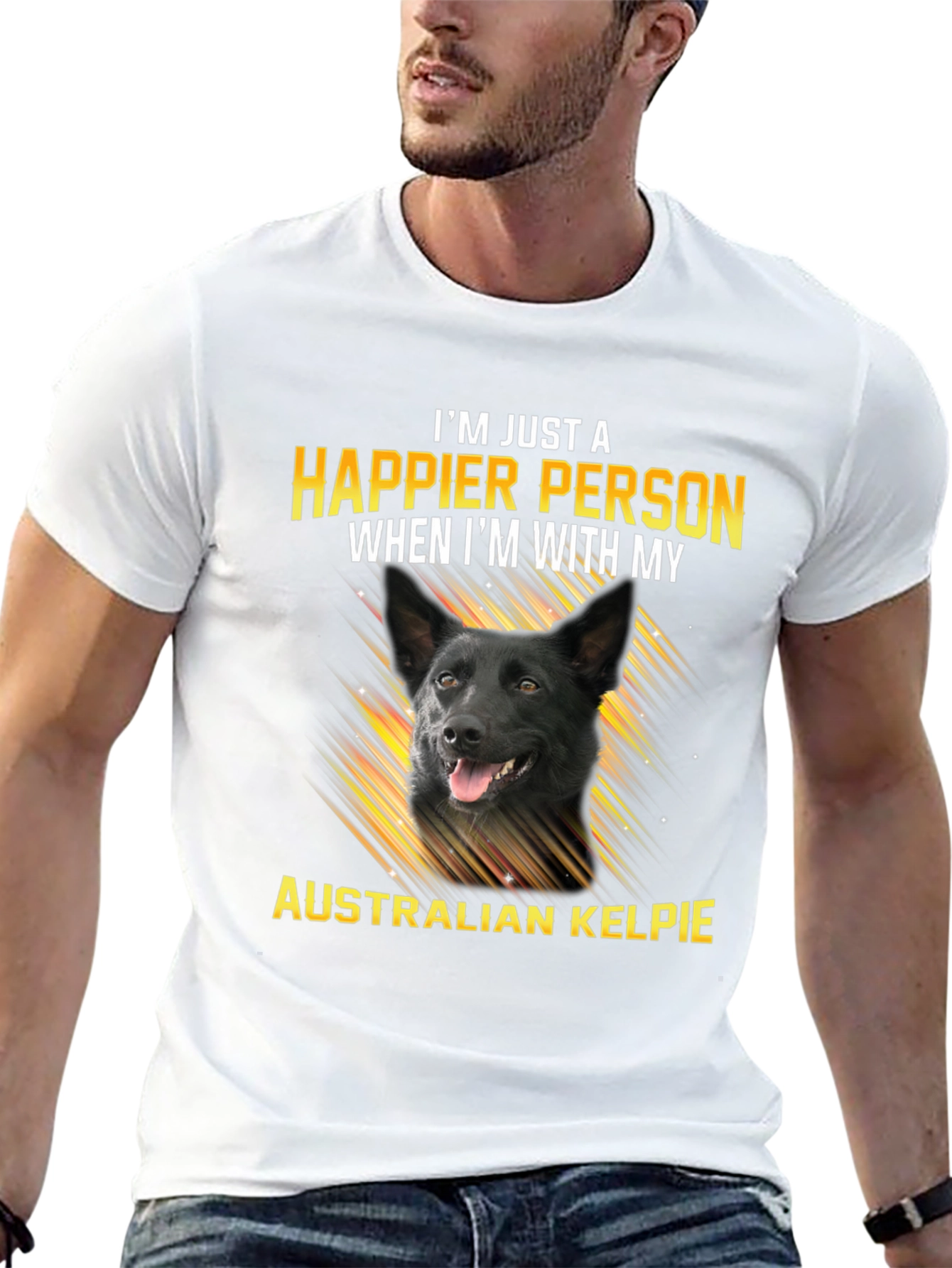 Happier Person Australian Kelpie T-Shirt