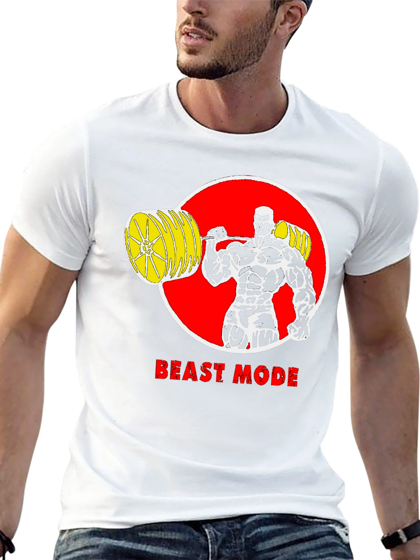Beast Mode T-Shirt: Bodybuilder Design
