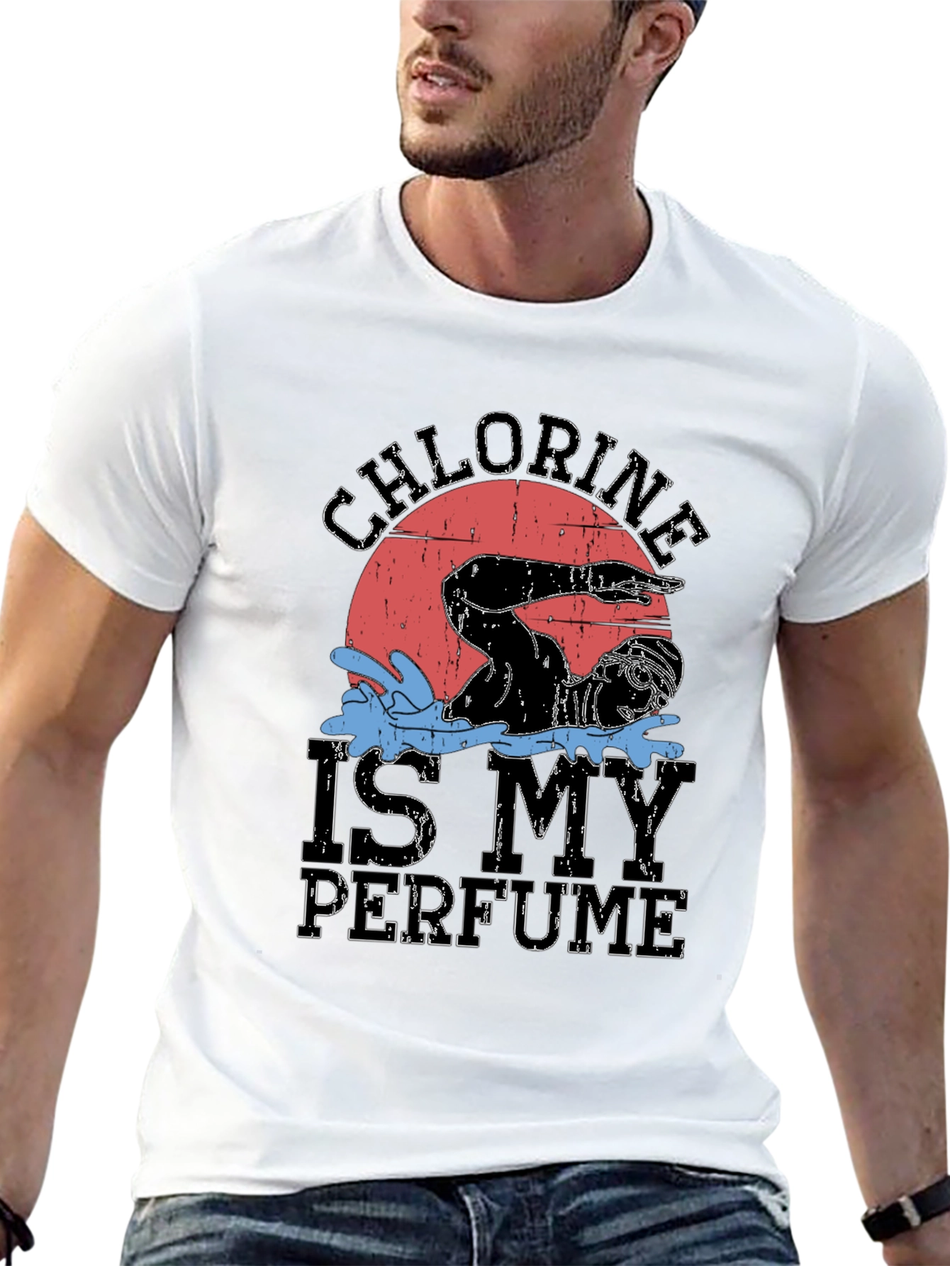 Chlorine is My Perfume Swimmer Graphic Tee