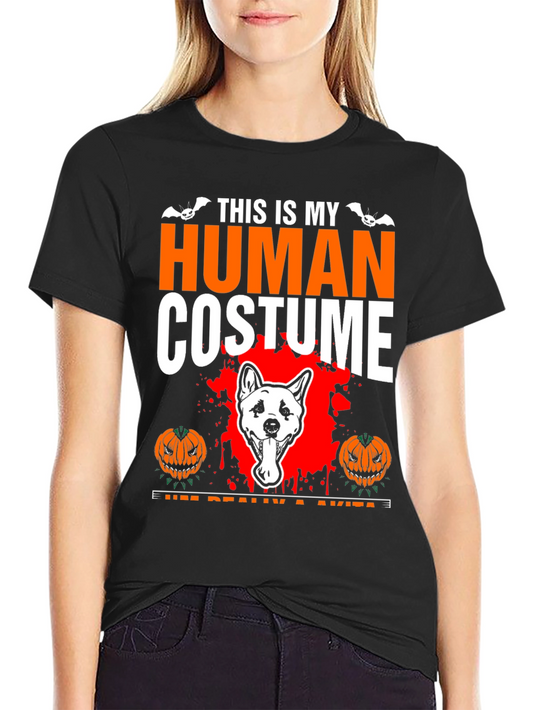 Akita Halloween Costume T-Shirt - Funny Dog Lover Tee