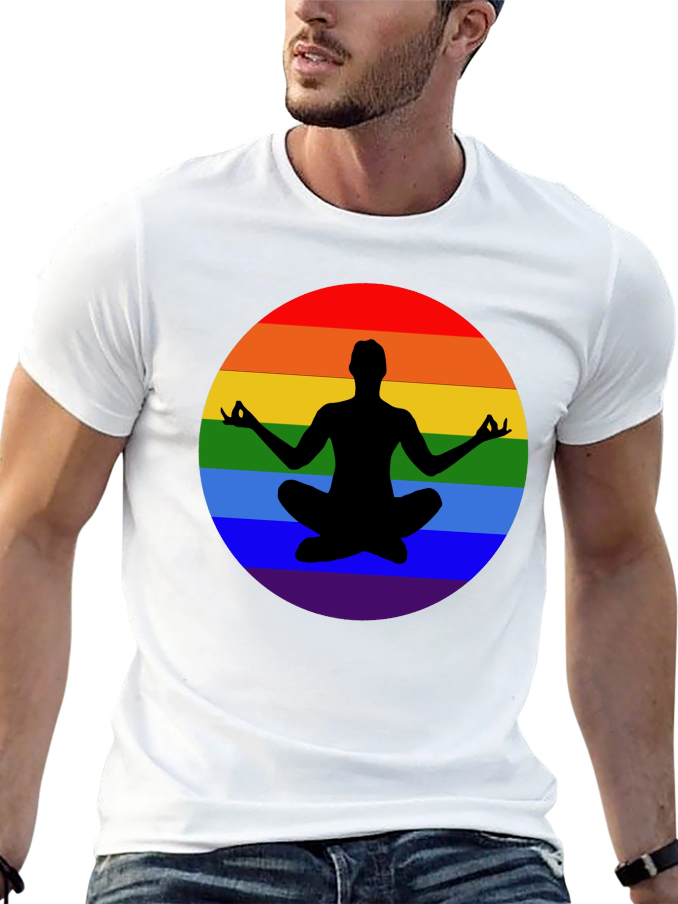 Rainbow Yoga Meditation T-Shirt