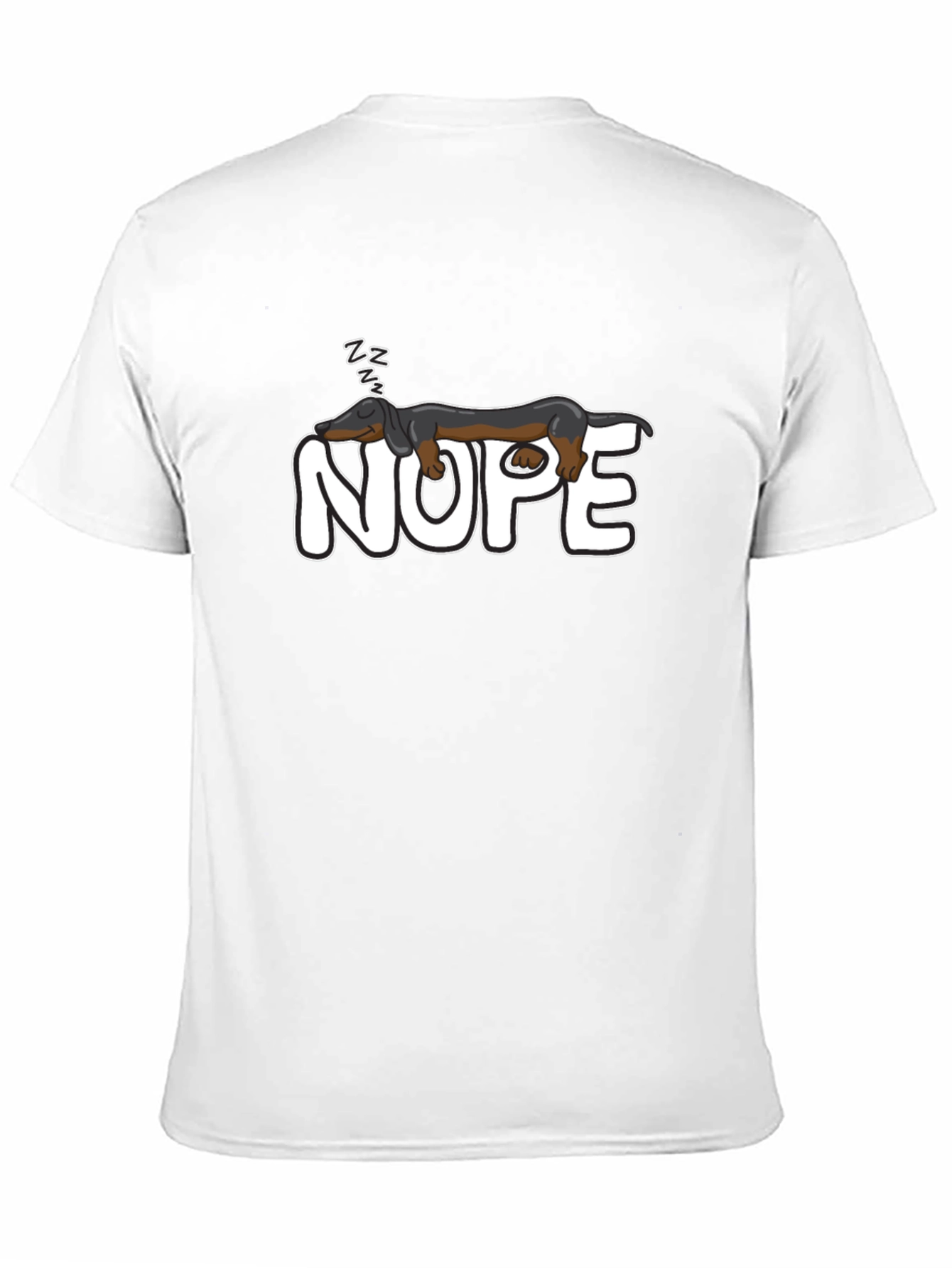 Nope Dachshund Nap T-Shirt - Funny Dog Lover Tee