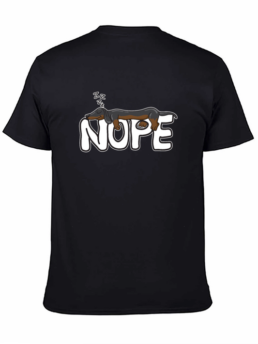 Nope Dachshund Nap T-Shirt - Funny Dog Lover Tee